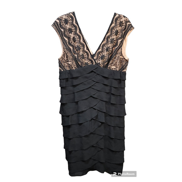 Adrianna Papell Black Lace Dress Adrianna Papell Black Lace Bodice Tiered Sheath Cocktail Dress Adrianna Papell Black Lace Dress Adrianna Papell Black Lace Bodice Tiered Sheath Cocktail Dress